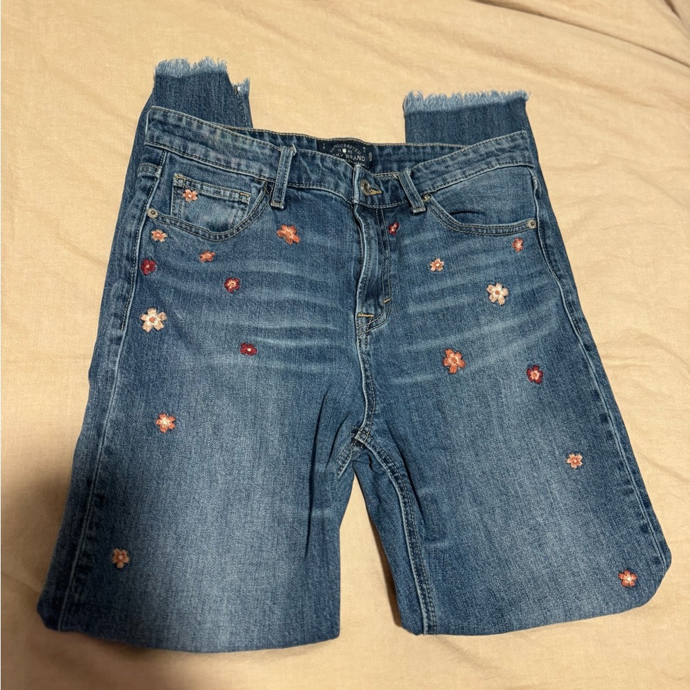 Lucky Brand Floral Mom Jeans